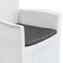 Mesa y sillas de jardín 5 piezas plástico blanco aspecto ratán de , Conjuntos de jardín - Ref: Foro24-276108, Precio: 543,16 ...