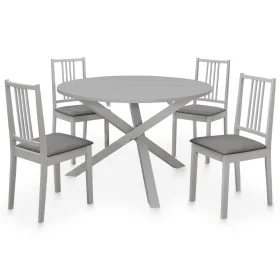 Juego de muebles de comedor 5 piezas MDF gris by , Furniture sets for kitchens and dining rooms - Ref: Foro24-276404, Price: ...
