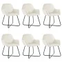 Sillas de comedor 6 unidades de terciopelo crema by , dining chairs - Ref: Foro24-277014, Price: 726,21 €, Discount: %