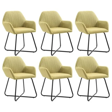 Sillas de comedor 6 unidades tela verde von , Essstühle - Ref: Foro24-277105, Preis: 593,53 €, Rabatt: %