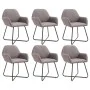 Sillas de comedor 6 unidades de tela gris taupe by , dining chairs - Ref: Foro24-277113, Price: 660,84 €, Discount: %