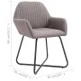 Sillas de comedor 6 unidades de tela gris taupe by , dining chairs - Ref: Foro24-277113, Price: 660,84 €, Discount: %