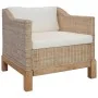 Juego de sofás de 2 piezas con cojines de ratán natural by , Sofas - Ref: Foro24-278614, Price: 843,02 €, Discount: %