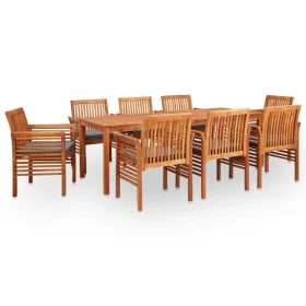 Set comedor de jardín 9 pzas y cojines madera maciza de acacia von , Gartensets - Ref: Foro24-278906, Preis: 1,00 €, Rabatt: %