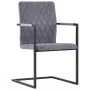 Sillas de comedor voladizas 2 uds cuero sintético gris oscuro von , Essstühle - Ref: Foro24-281679, Preis: 224,84 €, Rabatt: %