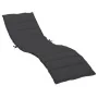 Cojín de tumbona de tela Oxford negro 200x70x3 cm de , Cojines para sillas y sofás - Ref: Foro24-314225, Precio: 48,62 €, Des...