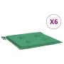 Cojines de silla de jardín 6 uds tela Oxford verde 40x40x3 cm de , Cojines para sillas y sofás - Ref: Foro24-314013, Precio: ...