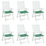 Cojines de silla de jardín 6 uds tela Oxford verde 40x40x3 cm de , Cojines para sillas y sofás - Ref: Foro24-314013, Precio: ...