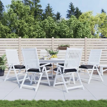 Cojines sillas de jardín 6 uds tela Oxford antracita 50x50x7 cm by , Cushions for chairs and sofas - Ref: Foro24-314898, Pric...