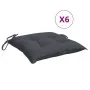 Cojines sillas de jardín 6 uds tela Oxford antracita 50x50x7 cm by , Cushions for chairs and sofas - Ref: Foro24-314898, Pric...