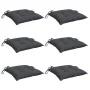 Cojines sillas de jardín 6 uds tela Oxford antracita 50x50x7 cm by , Cushions for chairs and sofas - Ref: Foro24-314898, Pric...