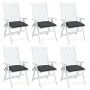 Cojines sillas de jardín 6 uds tela Oxford antracita 50x50x7 cm by , Cushions for chairs and sofas - Ref: Foro24-314898, Pric...