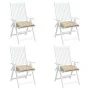 Cojines de silla de jardín 4 uds tela Oxford beige 40x40x7 cm de , Cojines para sillas y sofás - Ref: Foro24-314870, Precio: ...