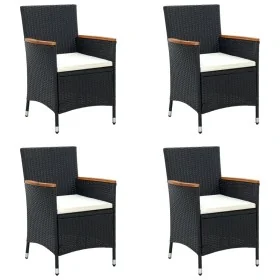 Sillas de comedor de jardín 4 unidades ratán sintético negro von , Gartenstühle - Ref: Foro24-316695, Preis: 311,41 €, Rabatt: %