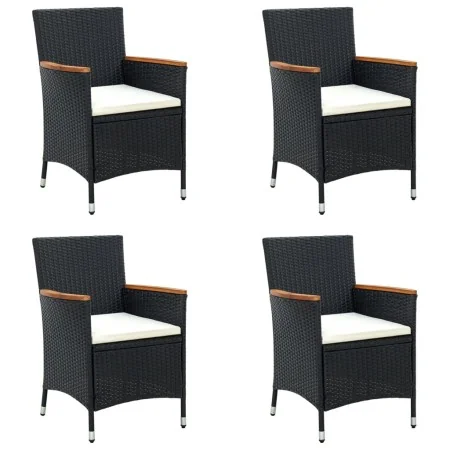 Sillas de comedor de jardín 4 unidades ratán sintético negro von , Gartenstühle - Ref: Foro24-316695, Preis: 317,00 €, Rabatt: %