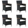 Sillas de comedor de jardín 4 unidades ratán sintético negro von , Gartenstühle - Ref: Foro24-316695, Preis: 317,00 €, Rabatt: %