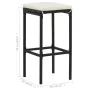 Taburetes de cocina con cojines 3 uds ratán sintético negro von , Küchenhocker - Ref: Foro24-313443, Preis: 166,74 €, Rabatt: %