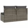 Sofá de jardín de 2 plazas con cojines ratán sintético gris by , Outdoor sofas - Ref: Foro24-318671, Price: 179,29 €, Discoun...