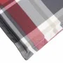 Cojín de tumbona de tela Oxford a cuadros rojo 200x70x3 cm de , Cojines para sillas y sofás - Ref: Foro24-314231, Precio: 52,...