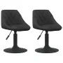 Sillas de comedor giratorias 2 uds terciopelo negro de , Sillas de comedor - Ref: Foro24-335324, Precio: 138,21 €, Descuento: %