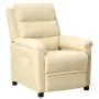 Sillón reclinable de tela crema de , Sillones - Ref: Foro24-342348, Precio: 181,45 €, Descuento: %