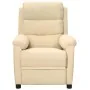Sillón reclinable de tela crema de , Sillones - Ref: Foro24-342348, Precio: 181,45 €, Descuento: %