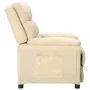 Sillón reclinable de tela crema de , Sillones - Ref: Foro24-342348, Precio: 181,45 €, Descuento: %