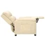 Sillón reclinable de tela crema de , Sillones - Ref: Foro24-342348, Precio: 181,45 €, Descuento: %