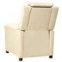 Sillón reclinable de tela crema de , Sillones - Ref: Foro24-342348, Precio: 181,45 €, Descuento: %