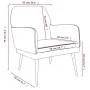 Sillón de terciopelo negro 62x79x79 cm von , Sessel - Ref: Foro24-351377, Preis: 103,31 €, Rabatt: %