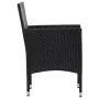 Set de muebles de jardín 4 pzas y cojines ratán sintético negro de , Conjuntos de jardín - Ref: Foro24-45813, Precio: 293,44 ...