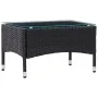 Set de muebles de jardín 4 pzas y cojines ratán sintético negro de , Conjuntos de jardín - Ref: Foro24-45813, Precio: 293,44 ...