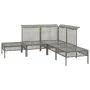 Set de muebles de jardín 5 pzas y cojines ratán sintético gris de , Conjuntos de jardín - Ref: Foro24-319663, Precio: 325,44 ...