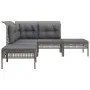 Set de muebles de jardín 5 pzas y cojines ratán sintético gris de , Conjuntos de jardín - Ref: Foro24-319663, Precio: 325,44 ...