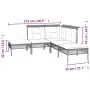 Set de muebles de jardín 5 pzas y cojines ratán sintético gris de , Conjuntos de jardín - Ref: Foro24-319663, Precio: 325,44 ...