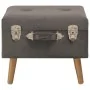 Taburetes de almacenamiento 3 piezas terciopelo gris by , Benches for halls and storage - Ref: Foro24-329256, Price: 143,45 €...