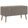 Taburetes de almacenamiento 3 piezas terciopelo gris by , Benches for halls and storage - Ref: Foro24-329256, Price: 143,45 €...