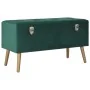 Taburetes de almacenamiento 3 piezas terciopelo verde by , Benches for halls and storage - Ref: Foro24-329254, Price: 170,74 ...
