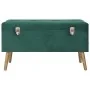 Taburetes de almacenamiento 3 piezas terciopelo verde by , Benches for halls and storage - Ref: Foro24-329254, Price: 170,74 ...