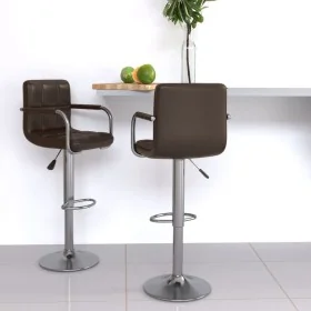 Taburetes de cocina 2 unidades cuero sintético marrón by , Kitchen stools - Ref: Foro24-334596, Price: 140,76 €, Discount: %