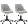 Sillas de comedor giratorias 2 uds de terciopelo gris claro de , Sillas de comedor - Ref: Foro24-335495, Precio: 139,44 €, De...