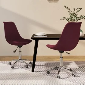 Sillas de comedor giratorias 2 unidades tela morado von , Essstühle - Ref: Foro24-338355, Preis: 171,71 €, Rabatt: %