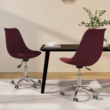 Sillas de comedor giratorias 2 unidades tela morado von , Essstühle - Ref: Foro24-338355, Preis: 171,71 €, Rabatt: %