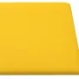 Paneles de pared 12 uds terciopelo amarillo 90x15 cm 1,62 m² by , Wall covering - Ref: Foro24-343897, Price: 45,90 €, Discoun...