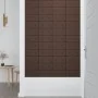Paneles de pared 12 uds cuero sintético marrón 30x15 cm 0,54 m² de , Recubrimiento de paredes - Ref: Foro24-343973, Precio: 2...