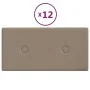 Paneles pared 12 uds cuero sintético capuchino 30x15 cm 0,54 m² by , Wall covering - Ref: Foro24-343971, Price: 26,83 €, Disc...