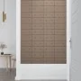 Paneles pared 12 uds cuero sintético capuchino 30x15 cm 0,54 m² by , Wall covering - Ref: Foro24-343971, Price: 26,83 €, Disc...