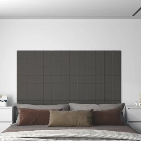 Paneles de pared 12 uds tela gris oscuro 60x15 cm 1,08 m² von , Wandverkleidung - Ref: Foro24-344053, Preis: 28,94 €, Rabatt: %