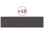Paneles de pared 12 uds tela gris oscuro 60x15 cm 1,08 m² von , Wandverkleidung - Ref: Foro24-344053, Preis: 28,94 €, Rabatt: %