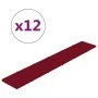 Paneles de pared 12 uds terciopelo rojo tinto 90x15 cm 1,62 m² von , Wandverkleidung - Ref: Foro24-344109, Preis: 37,22 €, Ra...